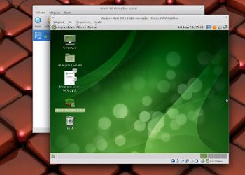 Manjaro 0. 8. 5. 2 com a interface mate
