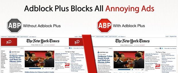 Google paga a AdBlock Plus para não bloquear os seus 