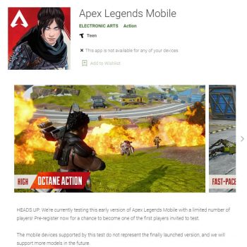 apex legends mobile app store