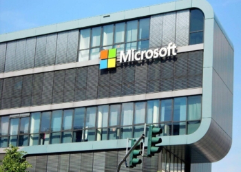 Fachada da sede da microsoft