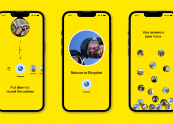 Interface do app slingshot