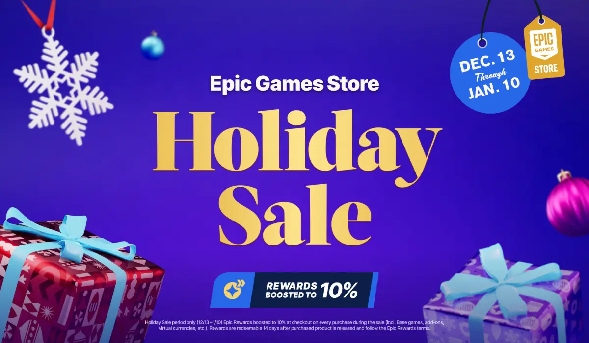 Epic Games Store distribuirá 15 jogos gratuitos no Natal