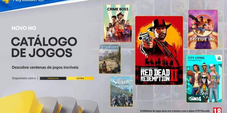 Novidades playstation plus: maio traz red dead redemption 2 e outros