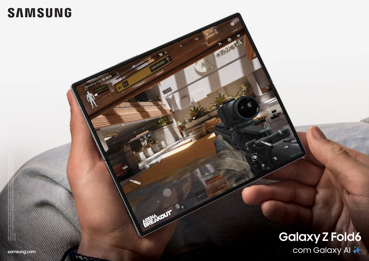 Galaxy z fold6 oferece uma experiência de jogo melhorada