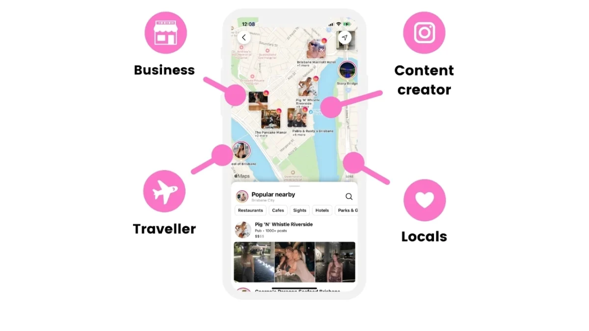 Instagram maps