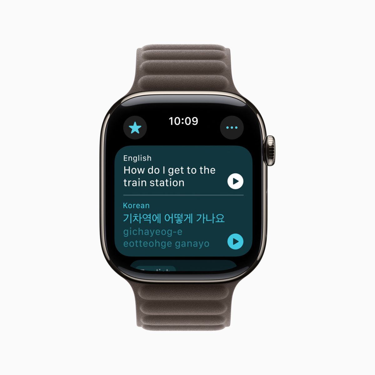 Apple watch series 10 translate app