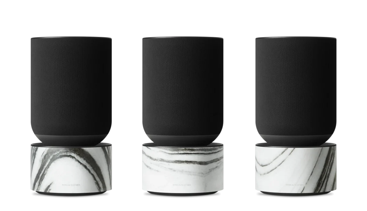 Beosound balance marbled black: edição limitada de 57 unidades