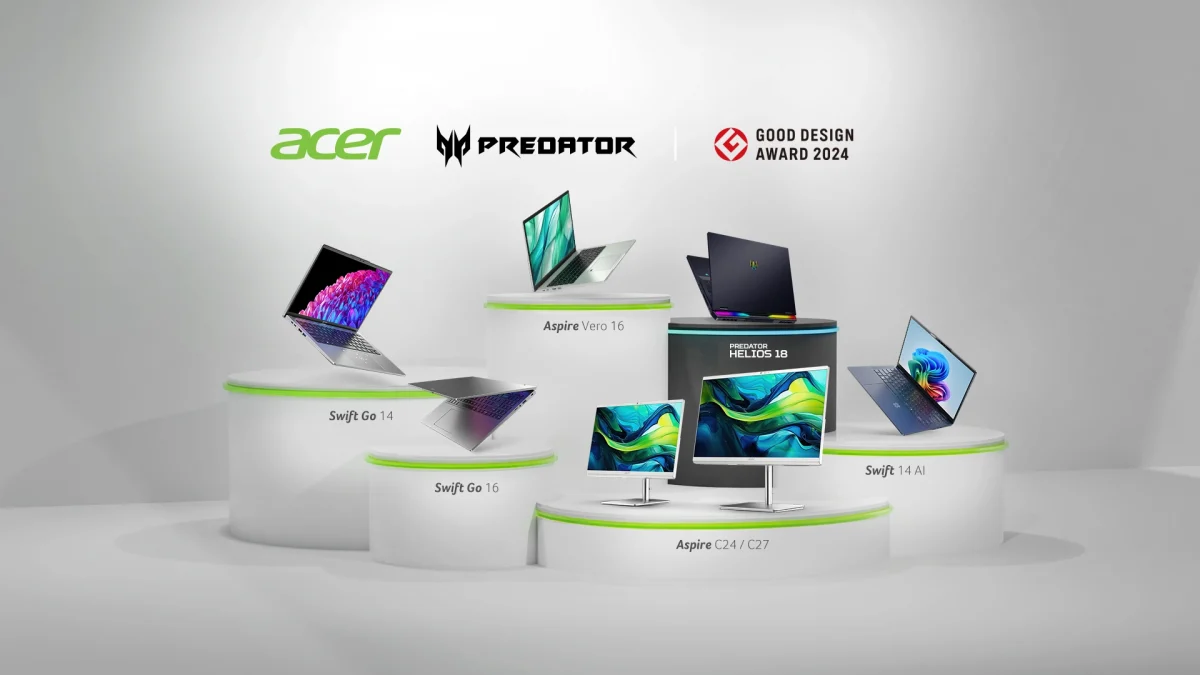 Pcs acer e predator distinguidos nos good design awards 2024