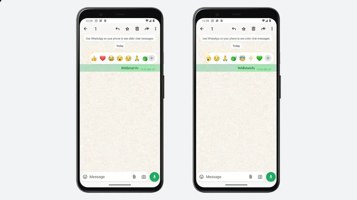 Whatsapp emoji reações personalizadas