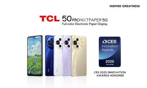 Tcl 50 pro nxtpaper 5g nomeado para prémio de inovação no ces 2025