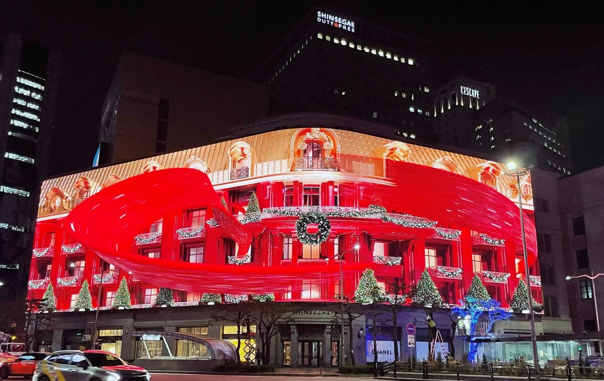 Samsung instala ecrã led gigante no centro de seul