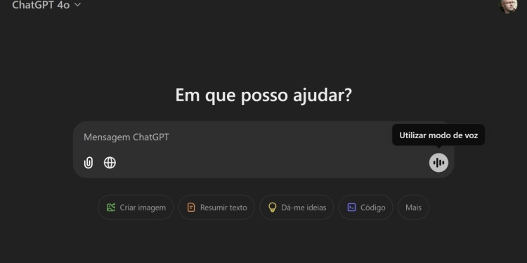 Modo de voz avançado do chatgpt chegou à web